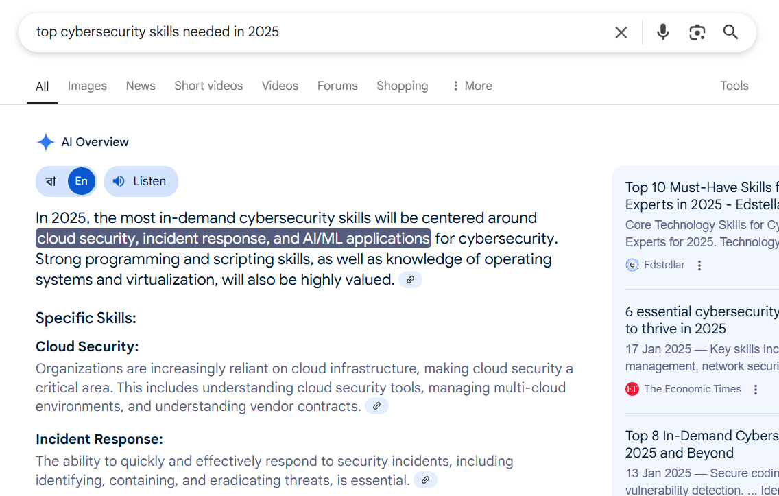 InnovationForU Cyber Security Google Search for Quiz