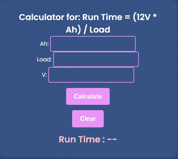 InnovationForU 12V-Battery-Runtime-Estimator