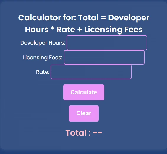 InnovationForU IT-Projecting-Cost-Estimation-Calculator