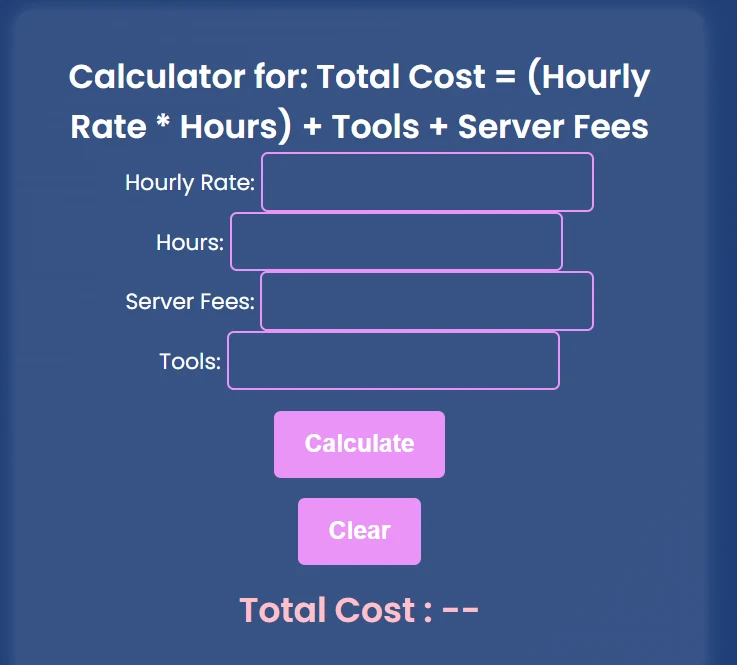 InnovationForU Software-Cost-Estimator