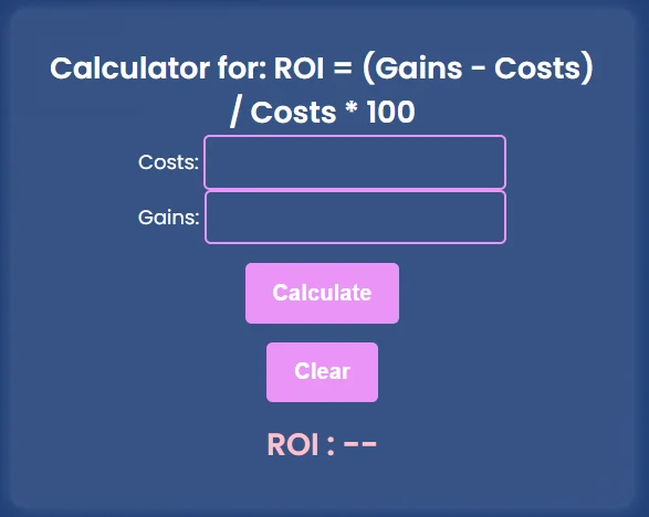 InnovationForU Software-ROI-Calculator