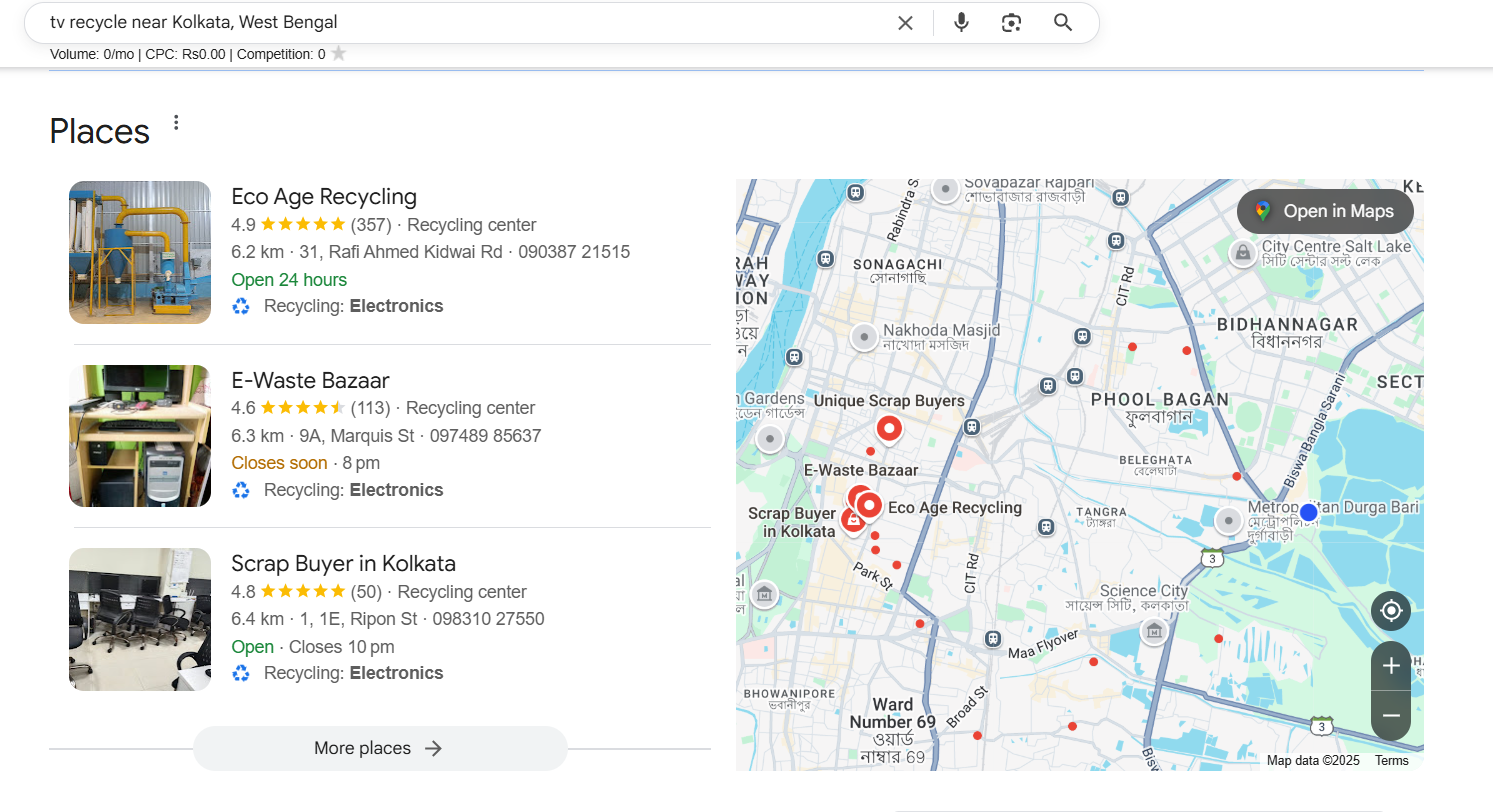 InnovationForU How to Recycle Old TV Google map